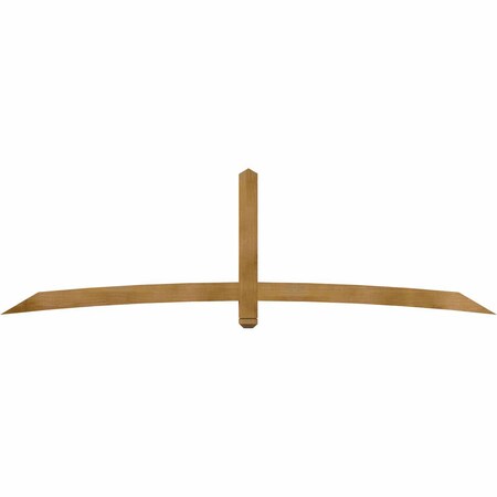 Ekena Millwork Bellingham Timber Gable Bracket, Western Red Cedar, 108"W x 31 1/2"H x 4"D x 4"F, 7/12 Pitch GBW108X31X0404BEL00RWR